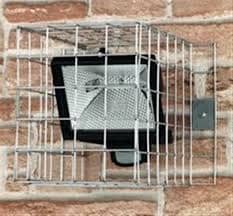 Floodlight in a cage