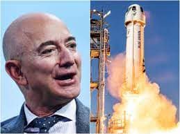 Jeff Bezos and his Blue Origin rocket