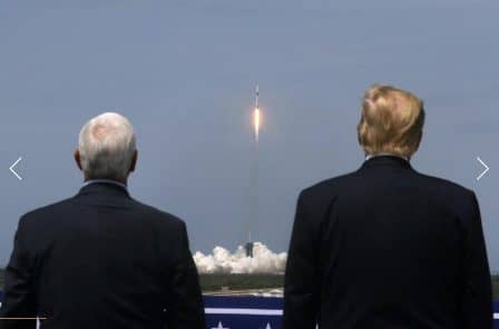Trump Eyes Mars As U.S. Launches First Human Spaceflight In 9 Years