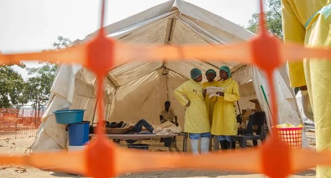 Cholera treatment in a medical camp