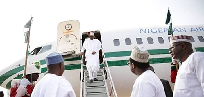 President Buhari Returns After 18 Days In UK