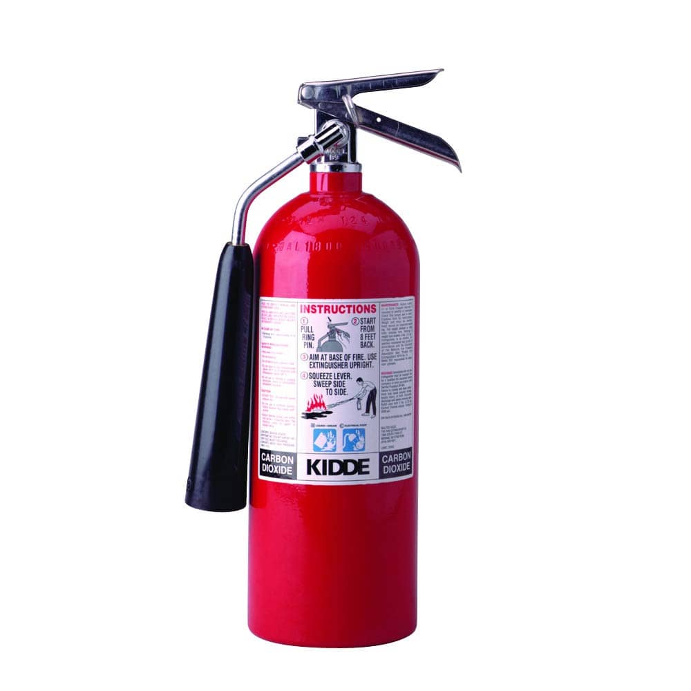Kidde 466180 Pro 5 Carbon Dioxide Fire Extinguisher One of the best fire extinguishers for the home..